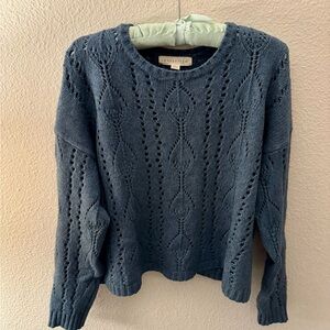 Open weave sweater